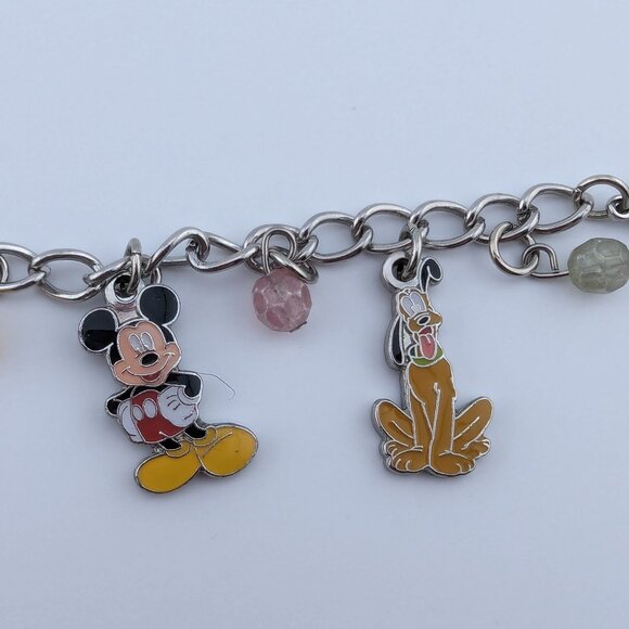 Mickey Mouse Disney 5 Charms Bracelet 7,5'' - Picture 3 of 5